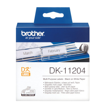 BROETI27046 BROTHER DK11204 17X54mm 400 Etiquettes