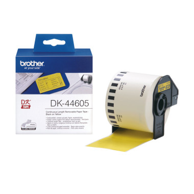 BROETI28384 BROTHER DK44605 Etiquettes 62mm x 30.48M JAUNE