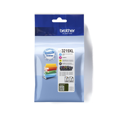 BROCO026920 Encre Brother Multipack LC-3219XLVAL Black + 3 couleurs