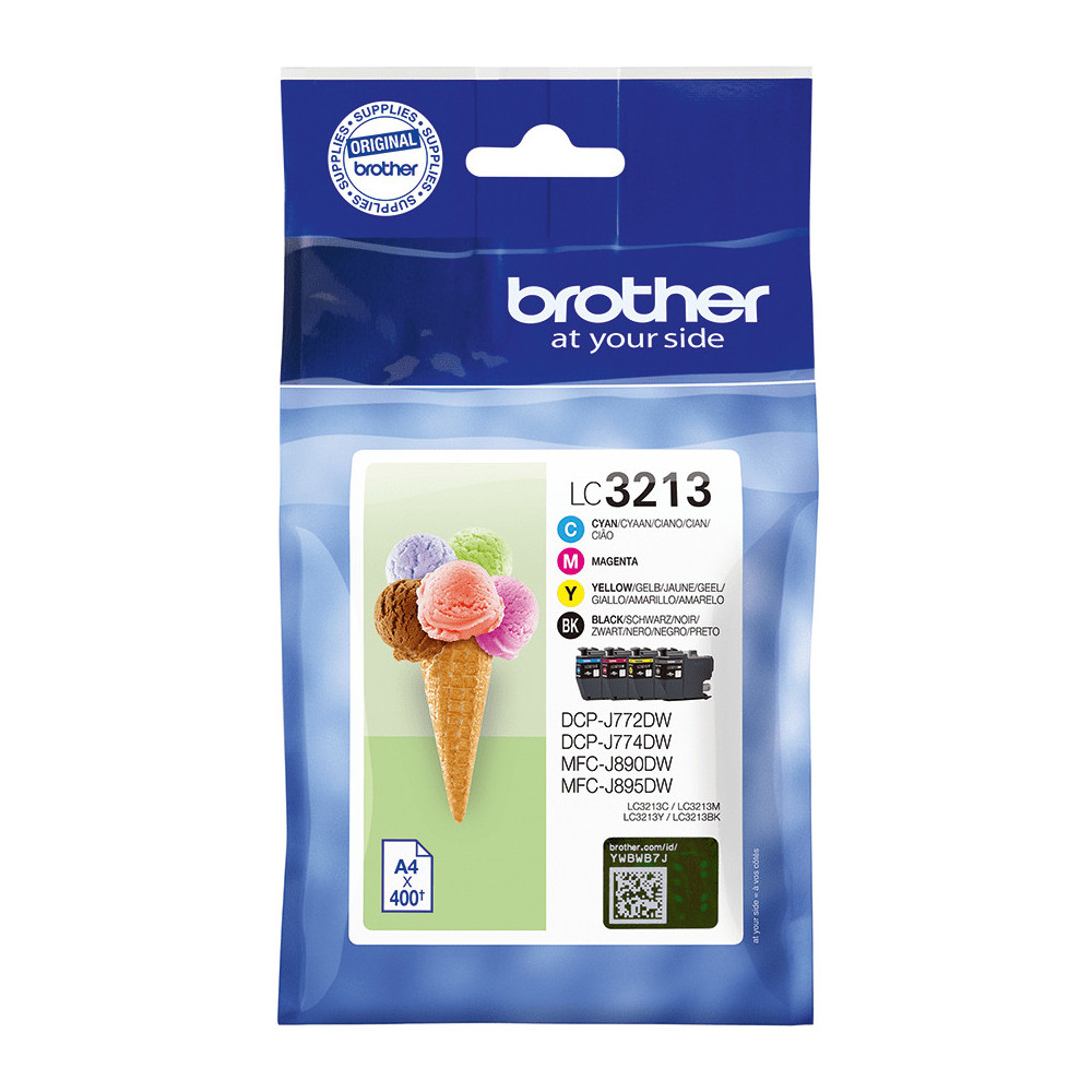BROCO031305 Brother Multipack LC-3213XLVAL BK+3 Couleurs BROCO031305 Brother Multipack LC-3213XLVAL BK+3 Couleurs