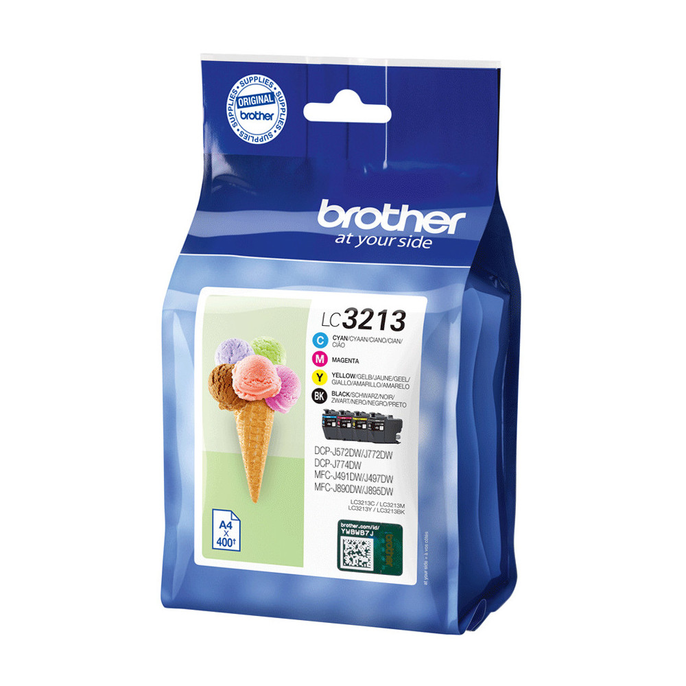 BROCO031305 Brother Multipack LC-3213XLVAL BK+3 Couleurs