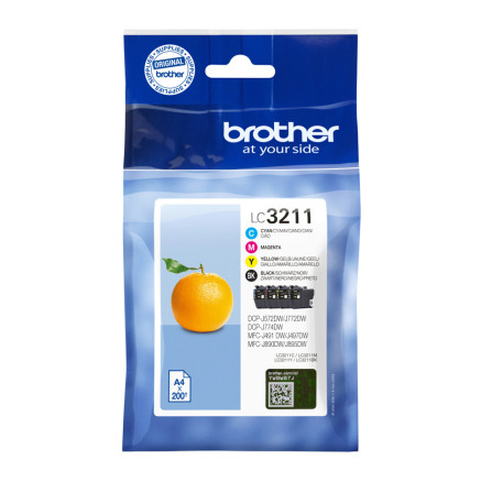 BROCO031306 Brother Multipack LC-3211VAL BK+3 Couleurs