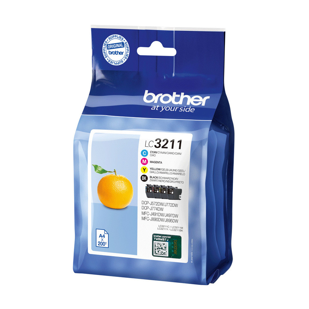 BROCO031306 Brother Multipack LC-3211VAL BK+3 Couleurs