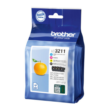 BROCO031306 Brother Multipack LC-3211VAL BK+3 Couleurs