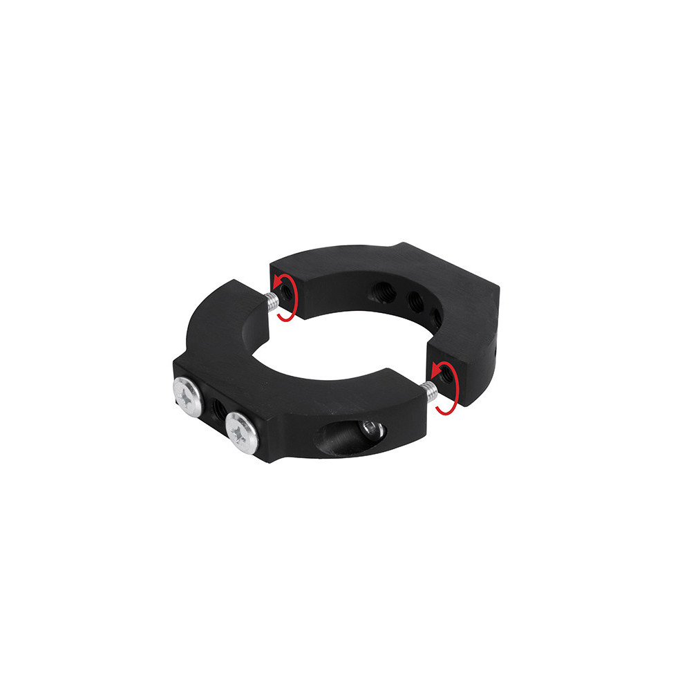 BTEEC035230 Collier accessoire en deux parties pour poteaux de Ø50mm - Noir - Gar10ans