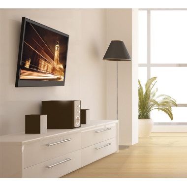 BTEEC035233 Support mural pour écran plat avec inclinaison (VESA 200) - Noir - Gar10ans