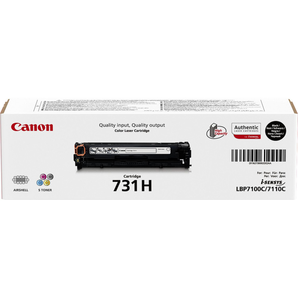 CANCO021290 CANON toner Noir 731H-BK 2400pages