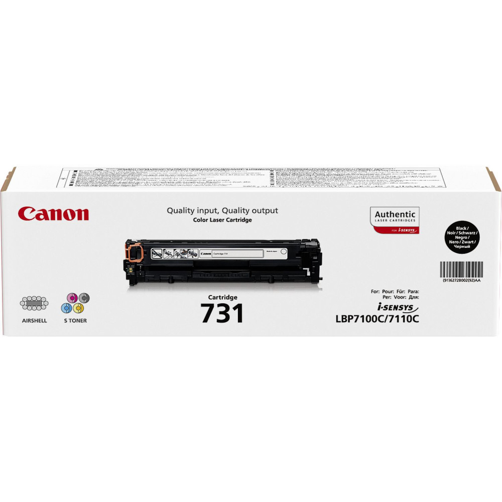CANCO024861 CANON toner Noir 731 BK 1400 pages