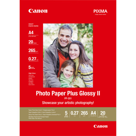 CANPA012129 PP-201 Papier Photo Glacé Extra A4 20 feuilles 260g m2