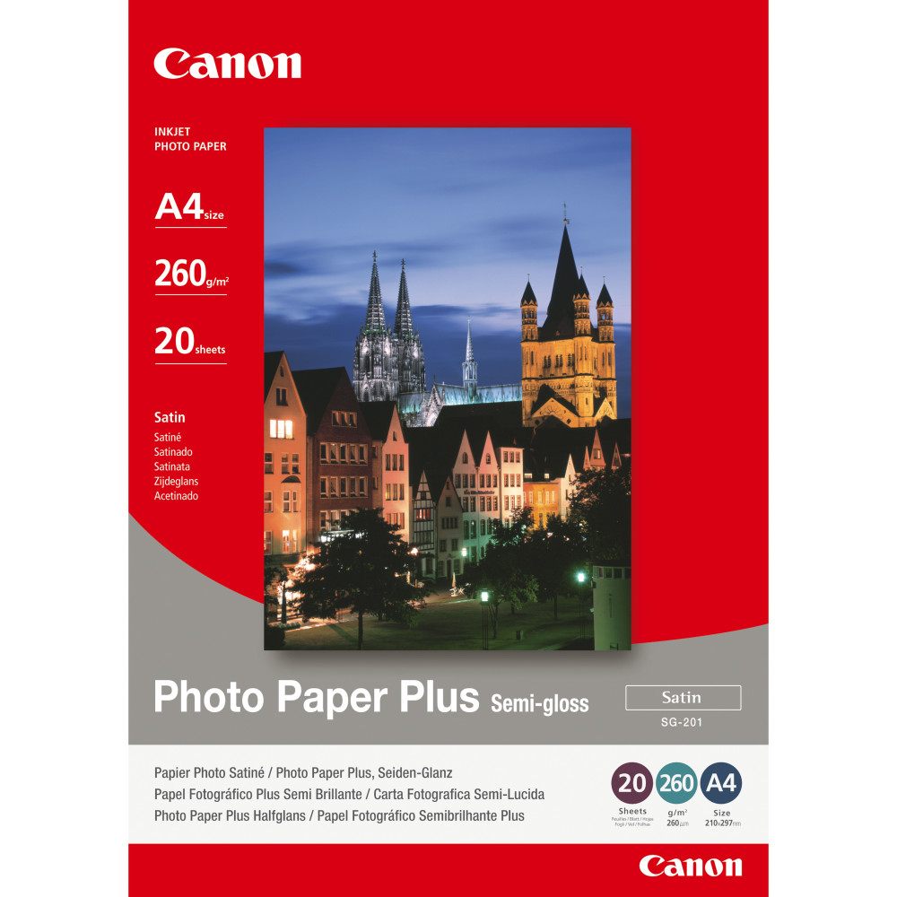 CANPA015176 SG-201 Papier Photo A4 20 feuilles 260g m2 CANPA015176 SG-201 Papier Photo A4 20 feuilles 260g m2
