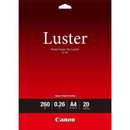 CANPA031319 CANON Papier LU-101 A4 20 feuilles 260g m2