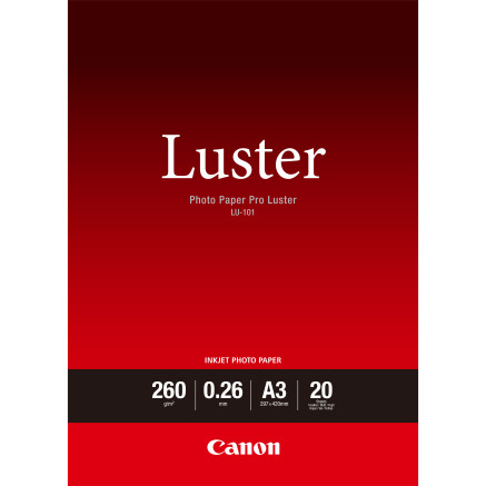 CANPA031321 CANON Papier LU-101 A3 20 feuilles 260g m2