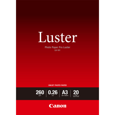 CANPA031321 CANON Papier LU-101 A3 20 feuilles 260g m2
