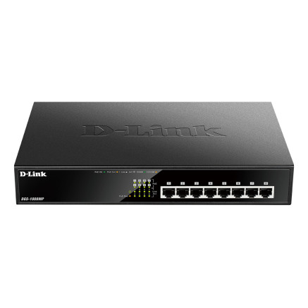 DLISW027225 DGS-1008MP Switch Gb 8P POE+ budget 140W