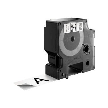 DYMETI08132 Cassette Ruban D1 Noir Blanc 24mm x 7m
