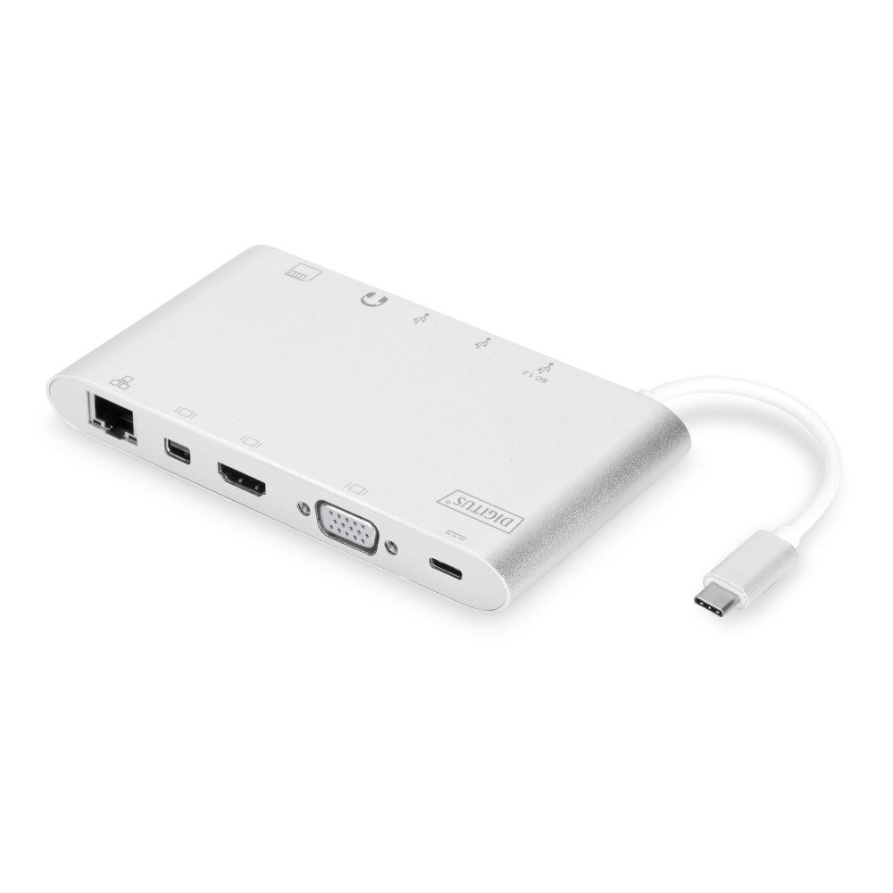 DIGUS030728 Station d'accueil universelle, USB Type C, 4K, HDMI, MiniDP, VGA, 1 USB 3.1 C PD DIGUS030728 Station d'accueil universelle, USB Type C, 4K, HDMI, MiniDP, VGA, 1 USB 3.1 C PD
