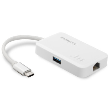 EDIUS028615 EU-4308 adaptateur USB-C vers 3 ports Gb Ethernet