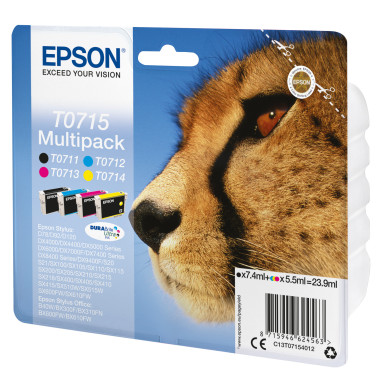 EPSCO010356 Multipack DURABrite T071540 série T071 Noir + 3 couleurs CMJ