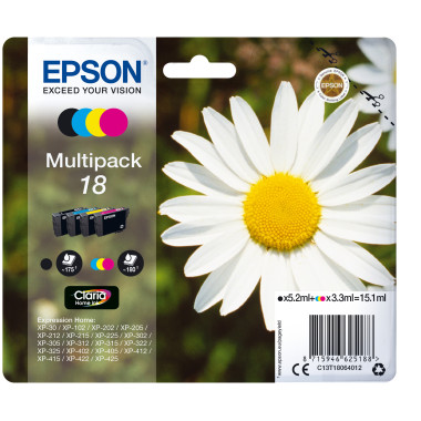 EPSCO020848 MultiPack Epson série T1806 Noir + 3 couleurs CMJ