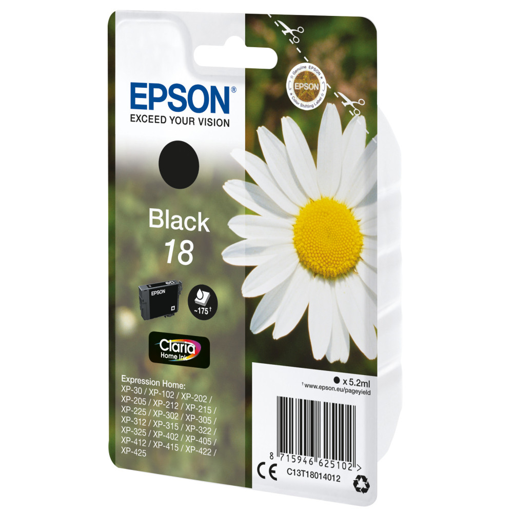 EPSCO020849 Epson T1801 Encre Noir XP-205 302 402
