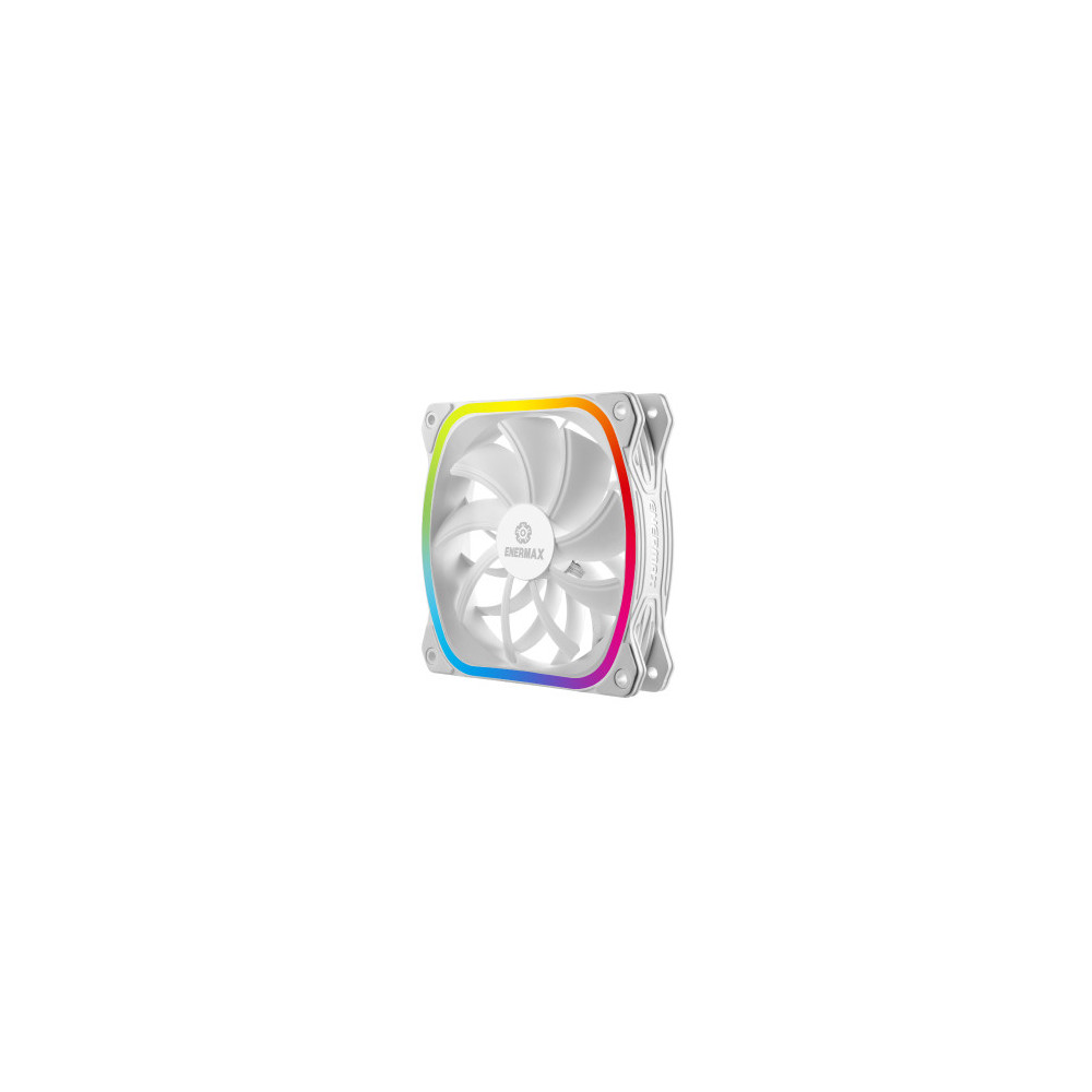 ENEVE033826 ENERMAX SquA RGB White, UCSQARGB12P-W-SG Ventilo Boitier 120mm RGB ENEVE033826 ENERMAX SquA RGB White, UCSQARGB12P-W-SG Ventilo Boitier 120mm RGB