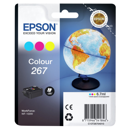 EPSCO034130 Cartouche Epson 267 Couleur pour WorkForce WF-100W