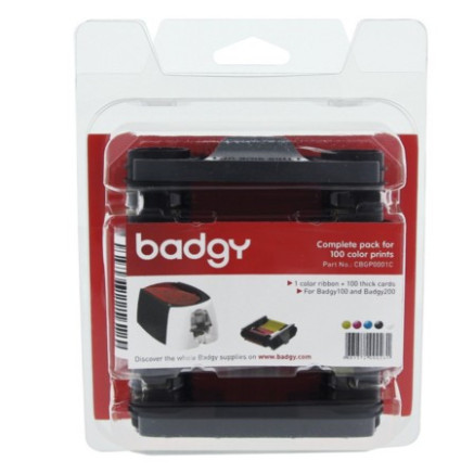 EVOCO033593 Ruban Evolis Badgy 200 + 100 cartes
