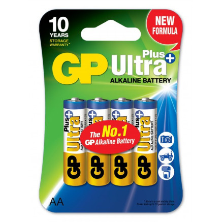 GPBCH033395 Blister 4 piles Ultra Plus  Alcalines AA (LR06)