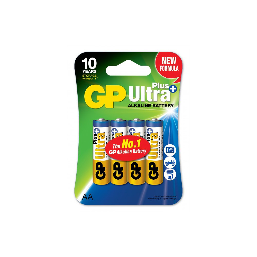 GPBCH033395 Blister 4 piles Ultra Plus Alcalines AA (LR06) GPBCH033395 Blister 4 piles Ultra Plus Alcalines AA (LR06)