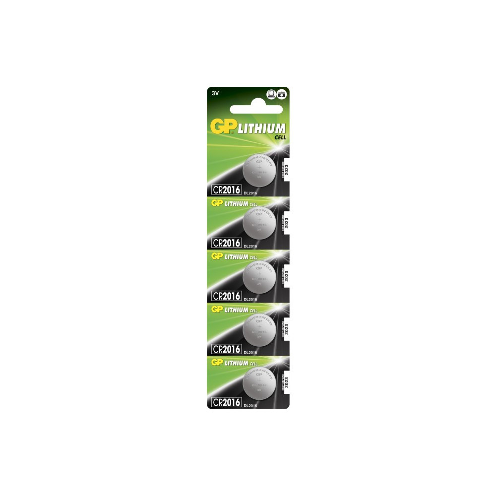 GPBCH035372 blister (x5) pile bouton CR2016 GPBCH035372 blister (x5) pile bouton CR2016