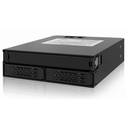 ICYBT021286 Backplane 5.25p pour 2x 2.5p SATA SAS + emp. Lec. Opt. Slim