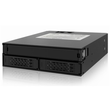 ICYBT021286 Backplane 5.25p pour 2x 2.5p SATA SAS + emp. Lec. Opt. Slim