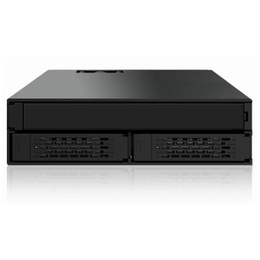 ICYBT021286 Backplane 5.25p pour 2x 2.5p SATA SAS + emp. Lec. Opt. Slim