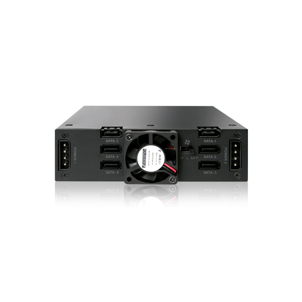 ICYBT023286 Backplane 6 Disques Durs SSD 2.5p SATA en Métal