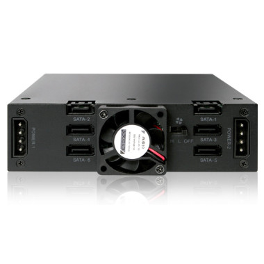 ICYBT023286 Backplane 6 Disques Durs SSD 2.5p SATA en Métal