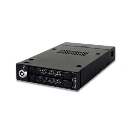 ICYBT033926 Rack int. 2x 3.5p pour DD SSD 2.5p SATA avec RAID