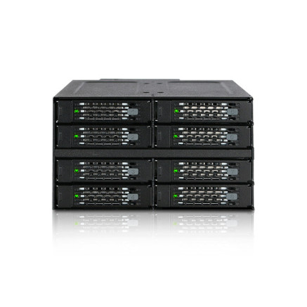 ICYMB035084 MobileRack 5,25p (2x emp)  pour 8 x DD 2.5 SAS SATA