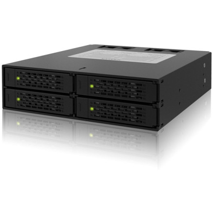 ICYMB027591 Rack amovible métal  pour 4 x DD 2.5 SAS SATA Hot-Swap en 1 x  baie 51 4