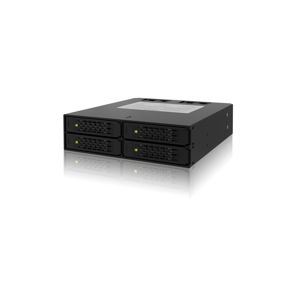 ICYMB027591 Rack amovible métal  pour 4 x DD 2.5 SAS SATA Hot-Swap en 1 x  baie 51 4