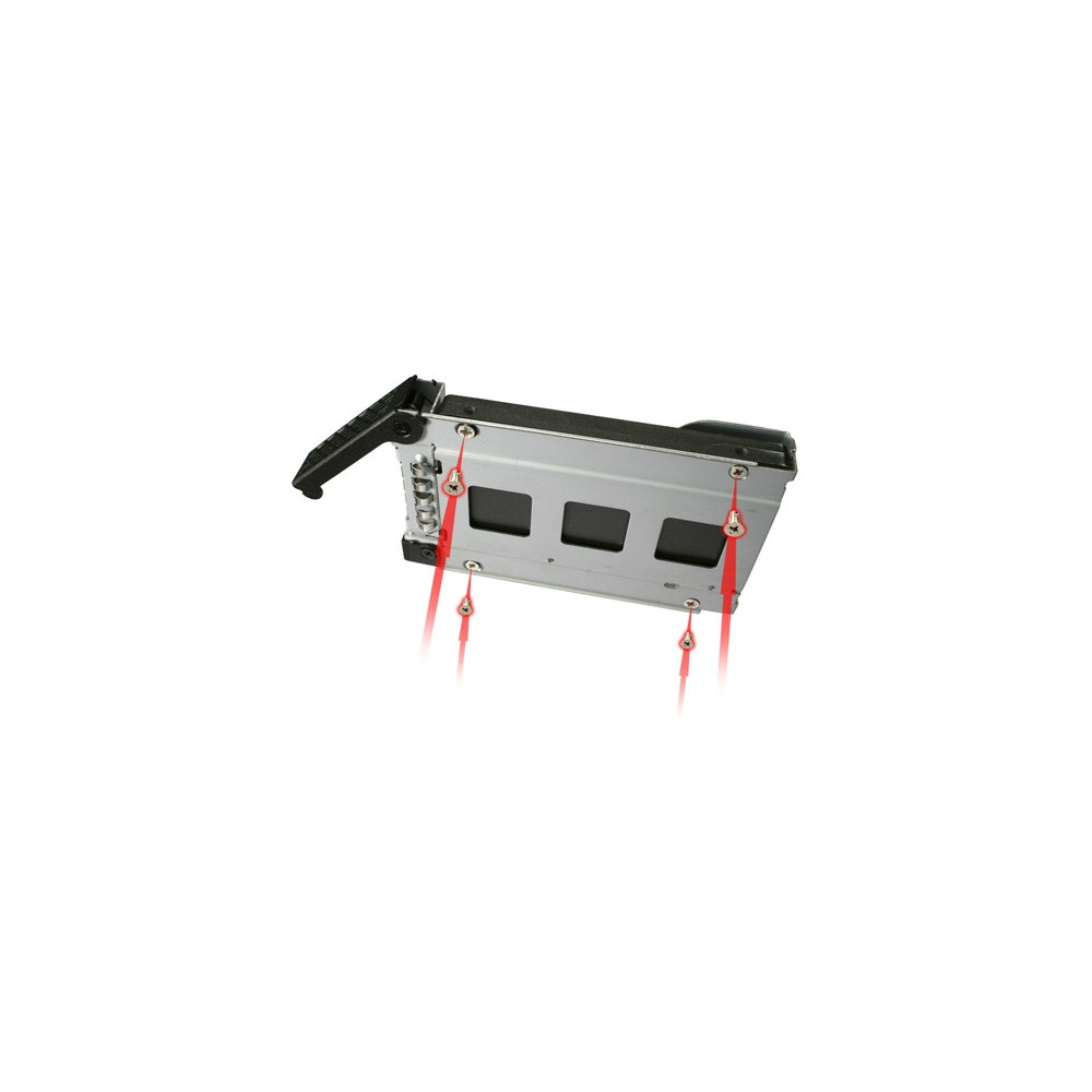 ICYMB027591 Rack amovible métal  pour 4 x DD 2.5 SAS SATA Hot-Swap en 1 x  baie 51 4