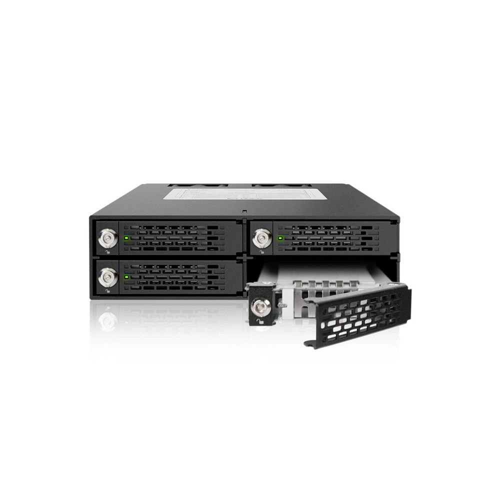 ICYMB027597 Rack amovible métal  pour 4 x DD 2.5 SAS SATA Hot-Swap en 1 x  baie 51 4