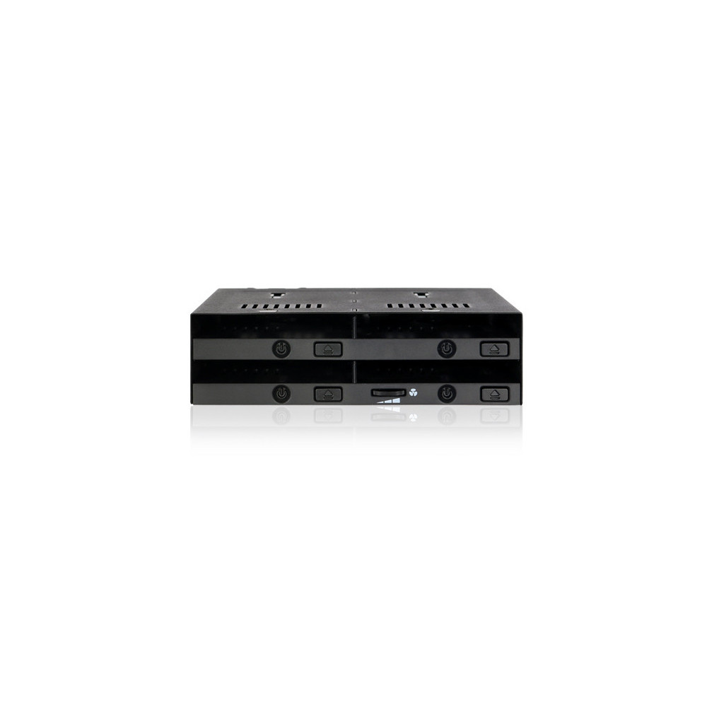 ICYMB027718 MB524SP-B Rack Amovible 4 baies SAS SATA HDD SSD 2.5p pour baie de 5.25p ICYMB027718 MB524SP-B Rack Amovible 4 baies SAS SATA HDD SSD 2.5p pour baie de 5.25p
