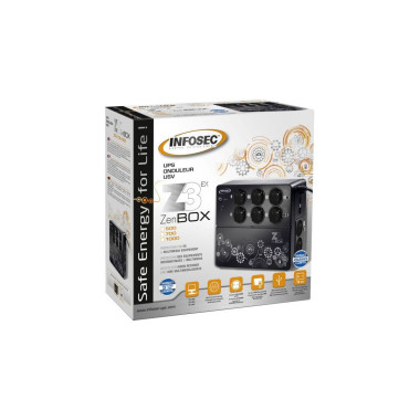 INFON032259 Onduleur INFOSEC Z3 Cube Ex 500 500VA 3+3 prises FR Shucko
