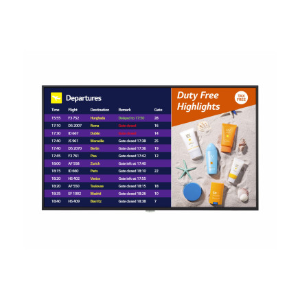 LGSEC134282 55UH7F - FHD IPS 55p  Signage 700cd m² HDMI DP DVI-D USB2.0 19kg