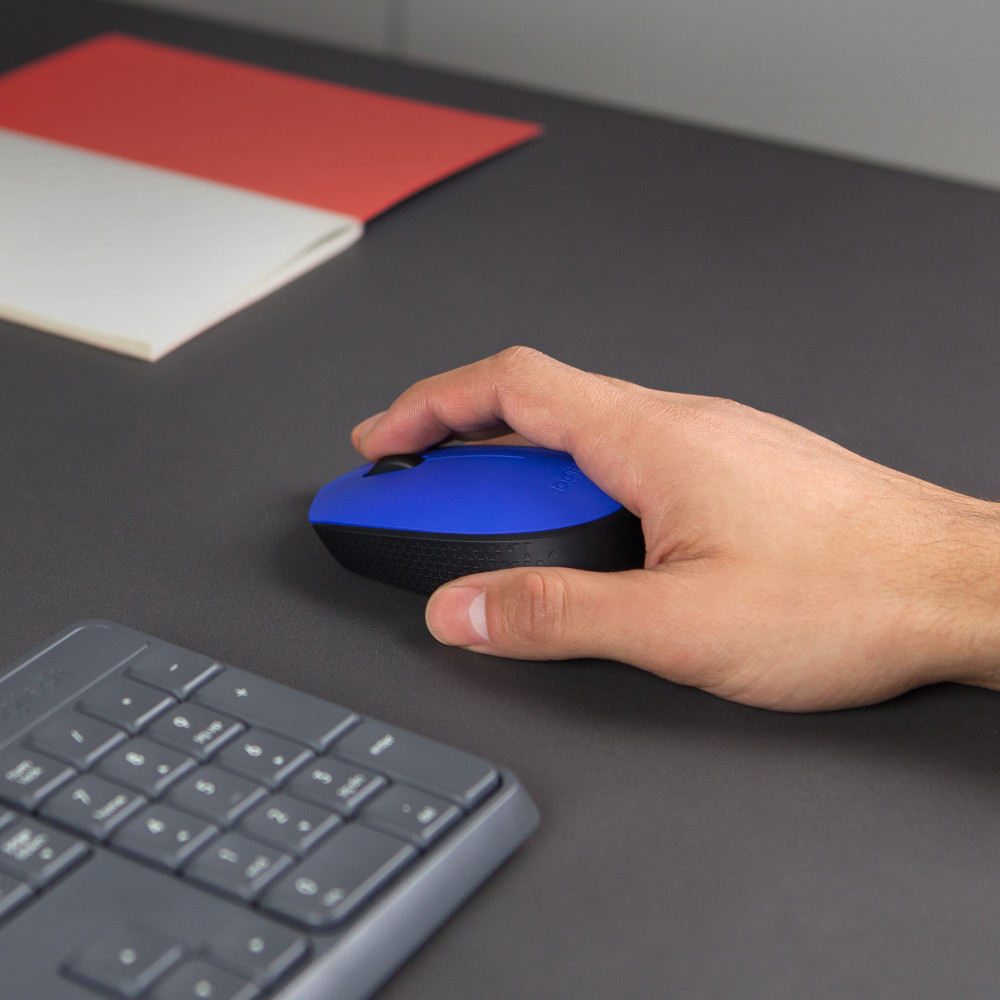 LOGSO026144 SOURIS SANS FIL M171 BLEU 2 4 GHZ