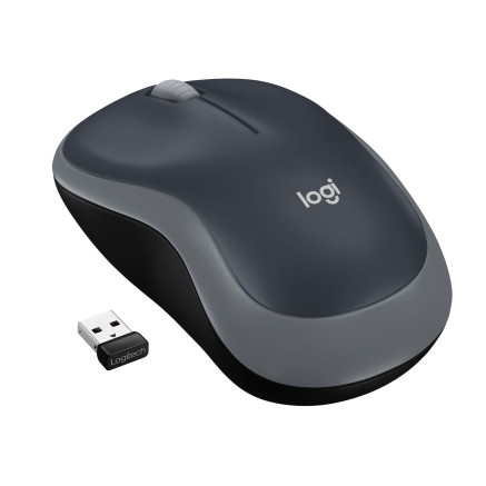 LOGSO017363 M185 Swift-Grey Wireless Mouse for Notebooks Boîte