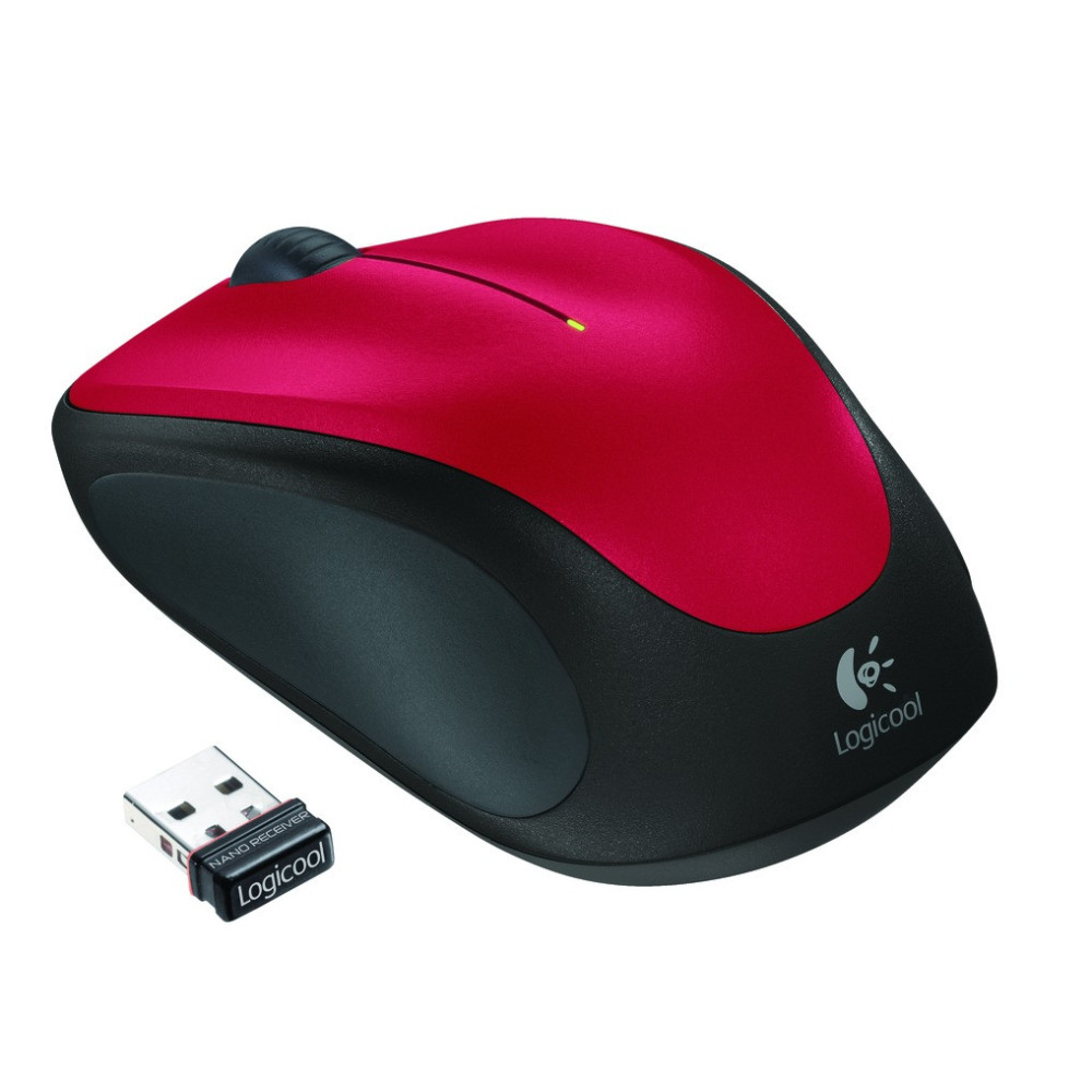 LOGSO017368 M235 Red Wireless Mouse for Notebooks Boîte