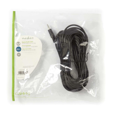 NEDAU033542 Cordon audio Jack stéreo 3.5mm M M 10m
