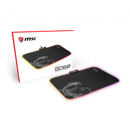 MSISO033609 MSI AGILITY GD60 - TAPIS SOURIS GAMER - 39x29x1CM - LUMINEUX