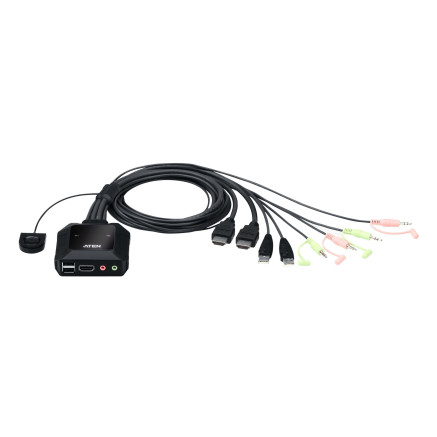 ATEN CS22H - KVM- Audio- USB-S